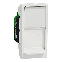SCHNEIDER Zásuvka Unica 1xRJ45 KAT6 UTP datová 1M bílá