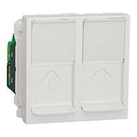 SCHNEIDER Zásuvka Unica datová 2xRJ45 5e UTP, 2M, bílá