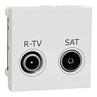 SCHNEIDER Zásuvka Unica TV-R/SAT koncová 2dB bílá