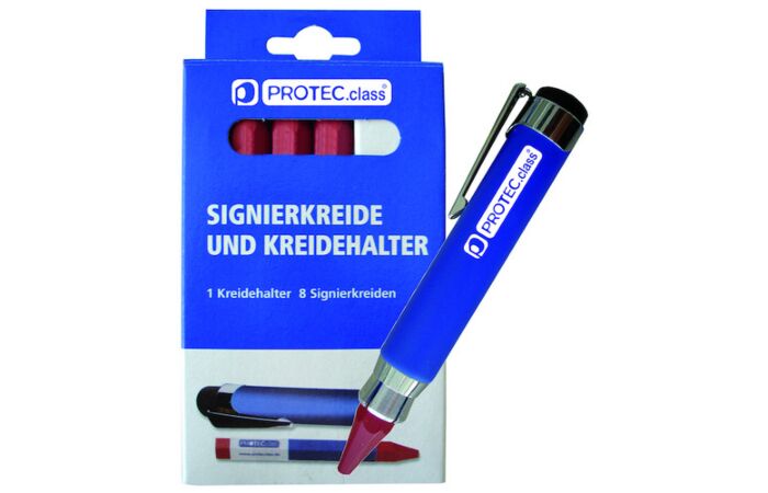 PROTEC Popisovač PSUK + 8 červených popisovacích kříd