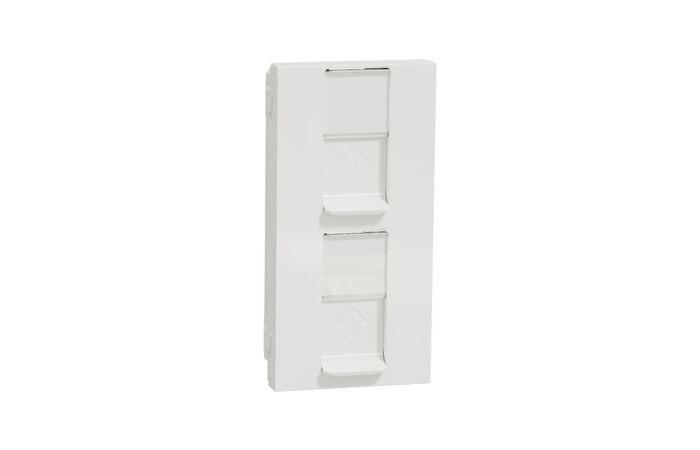 Unica - Zásuvka datová 2xRJ45 Kat. 6A UT