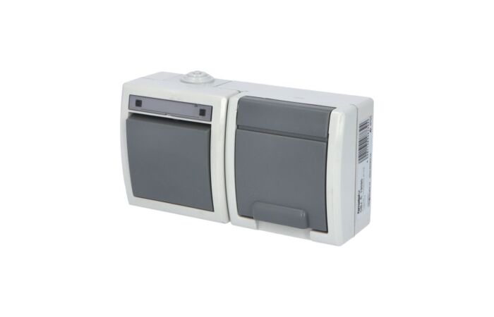 FAMATEL Spínač 19090 č.6+zás.230V/16A šedá IP55