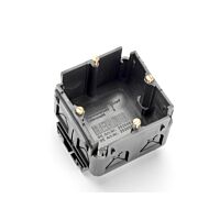 OBO BETTERMANN Přístrojová krabice jednoduchá pro kanály SIGNO BK, BA a BS, sytě černá Polypropylén, PP  typ BK GD SW