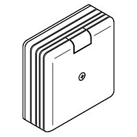 OBO BETTERMANN Odbočná krabice, pro kanál AXIS, čistě bílá Polyvinylchlorid, PVC  typ AX DERIV blc