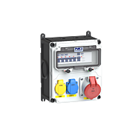 zás. 1x CEE 32A 5p 400V, 1x 16A 230V, 2x