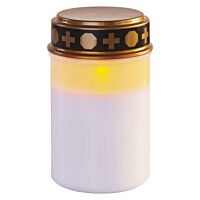 EMOS Dekorace svíčka LED 0,06W 2xC hřbitovní časovač IP44 vintage
