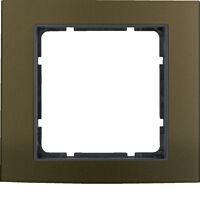 Rámeček 1-násobný, Berker B.3, Alu, hněd