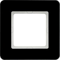 Rámeček, 1-násobný, Berker Q.7, sklo čer