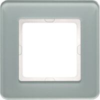 Rámeček, 1-násobný, Berker Q.7, sklo bíl