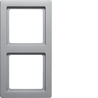 Rámeček 2-násobný, Berker Q.1, alu samet