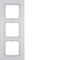 Rámeček 3-násobný, Berker B.7, alu, mat