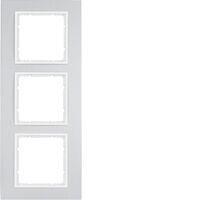 Rámeček 3-násobný, Berker B.7, bílá