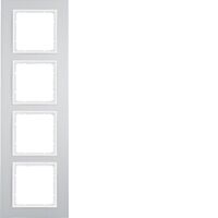 Rámeček 4-násobný, Berker B.7, bílá