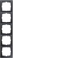 Rámeček 5-násobný, Berker S.1, antracit,
