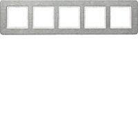 Rámeček, 5-násobný, vodorovný, Berker Q.