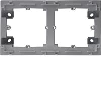 HAGER Krabice Lumina WL5822 nástěnná montáž 2n stříbrná mat