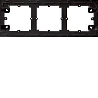 HAGER Krabice LUMINA WL5833 3-násobná nástěnná IP20 černá mat