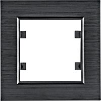 HAGER Rámeček LUMINA Passion WL9013 1násobný IP20 hliník černá