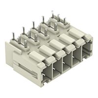 WAGO Konektor 831-3645 s pájecími piny THT Pájecí kontakt 1,0 × 1,2 mm Úhlové provedení, šedá