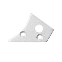 Koncovka pro NK s otvorem stříbrná