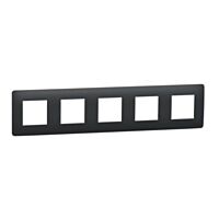 SCHNEIDER Rámeček Unica Studio pětinásobný, antracit