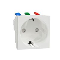 Unica - Zásuvka SCHUKO 2P+E 250V/16A, cl