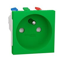 Unica - Zásuvka 250V/16A 2P+E, clonky, b