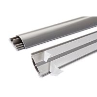 OBO BETTERMANN Podlahový kanál BK, 2000mm, kamenná šeď, Polyvinylchlorid, PVC  typ BK 7018