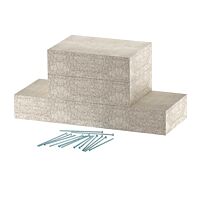 OBO BETTERMANN Nástěnný krycí díl, pro PYROLINE Con, 100x80, šedá Odlehčený beton se skleněnými vlákny  typ PLCD W090810