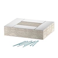 OBO BETTERMANN Koncový díl, pro PYROLINE Con, 100x80, šedá Odlehčený beton se skleněnými vlákny  typ PLCD E090810