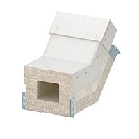 OBO BETTERMANN Svislý oblouk, stoupající, pro PYROLINE Con, 100x80, šedá Odlehčený beton se skleněnými vlákny  typ PLCS VR090810