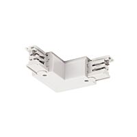 L spojka pro 3fáz. přípojnici S-TRACK, země, uvnitř, dopravní bílá