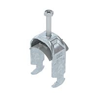OBO BETTERMANN Třmenová příchytka, 1-nás, 28-34mm, Ocel, St, žárově zinkováno ponorem, DIN EN ISO 1461 typ BS-H1-K-34 FT