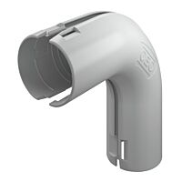 OBO BETTERMANN Quick Pipe oblouk 90°, M32, světle šedá, Polypropylen typ 3000 BMS M32 LGR