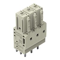 WAGO Konektor 831-3503 pružinový THT Rovné provedení Rozteč 7,62 mm, šedá