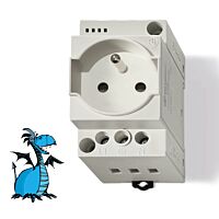 Zásuvka na DIN-lištu bez LED