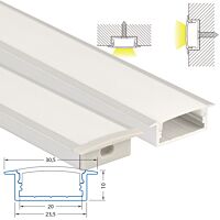 Vestavný hliníkový profil VD, 30x10 mm,