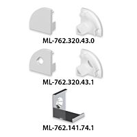 Koncovka pro RF s otvorem stříbrná