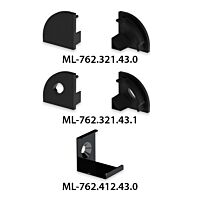 Koncovka pro RF s otvorem černá