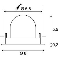 NUMINOS® GIMBLE XS 3000K 40° white/white