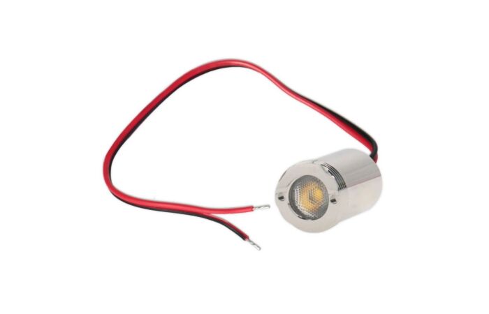 MCLED Svídidlo do zábradlí, Ø18x26 mm, 1,2 W, 3000 K, 24 VDC, IP67, 30° symetrické