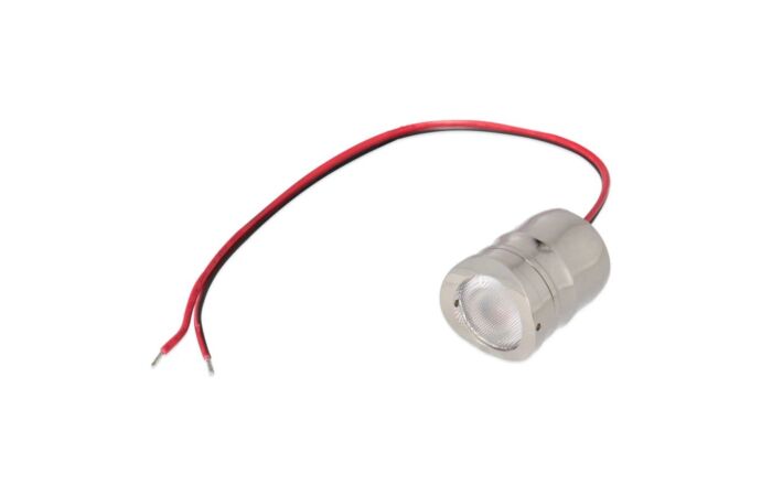 MCLED Svídidlo do zábradlí, Ø25x30,5 mm, 1,5 W, 3000 K, 24 VDC, IP67, 60° symetrické