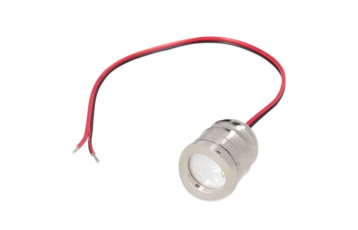 MCLED Svídidlo do zábradlí, Ø25x26,7 mm, 1,5 W, 4000 K, 24 VDC, IP67, 80° asymetrické