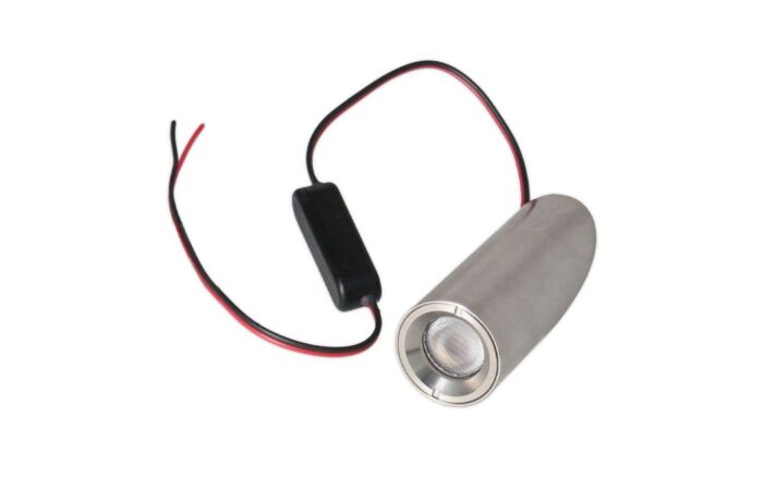MCLED Svídidlo do zábradlí, Ø30x76 mm, 3 W, 3000 K, 24 VDC, IP67, 50° symetrické