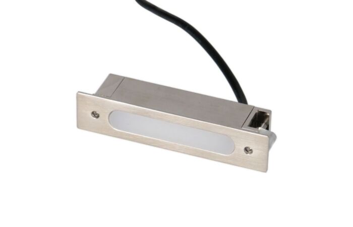 MCLED Svídidlo do zábradlí, 80x17,5x21 mm, 0,5 W, 4000 K, 24 VDC, IP65, 110° s jedním kabelem s konektorem