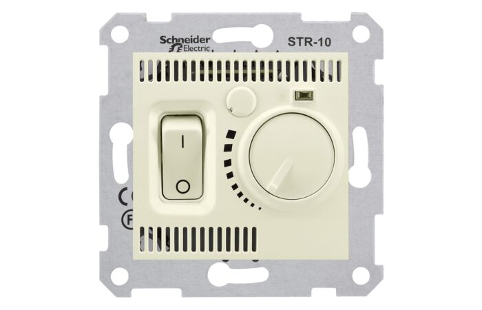 SCHNEIDER Termostat Sedna otočný s vyp. Beige