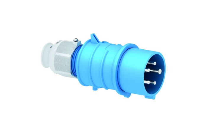 BALS Vidlice 16A 5p 230V 9h Quick-Connect IP44 modrá