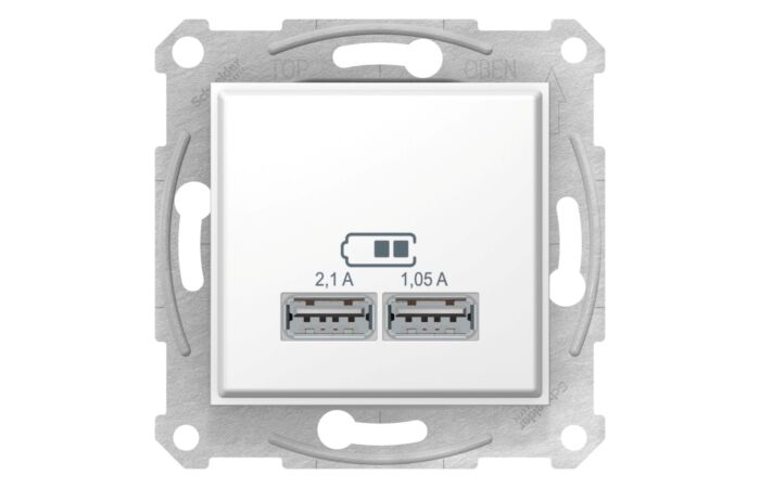 SCHNEIDER SDN2710221 2xUSB nabíjecí konektor 2.1A,