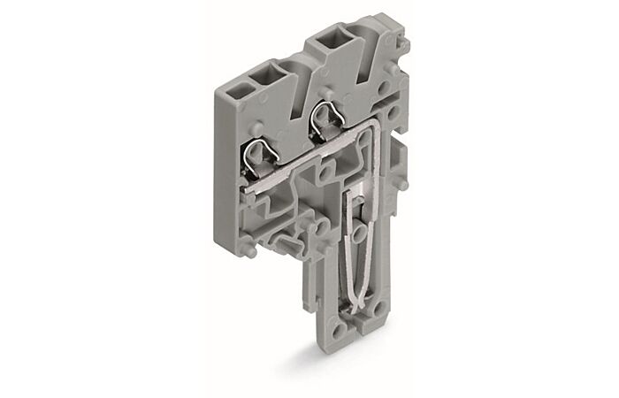 WAGO Modul 2020-281 2vodičový koncový s pružinovou svorkovnicí Push-in CAGE CLAMP® 1,5 mm², šedá