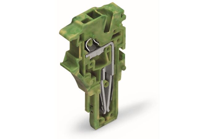WAGO Modul 2022-187 1vodičový koncový s pružinovou svorkovnicí Push-in CAGE CLAMP® 4 mm², zelenožlutá